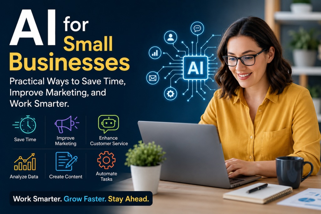 AI for Small Businesses: Practical Ways to Save Time, Improve Marketing, and Work Smarter