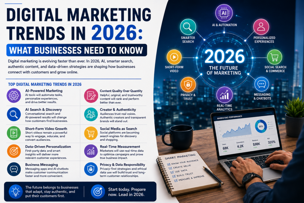 Digital Marketing Trends in 2026: What Businesses Need to Know