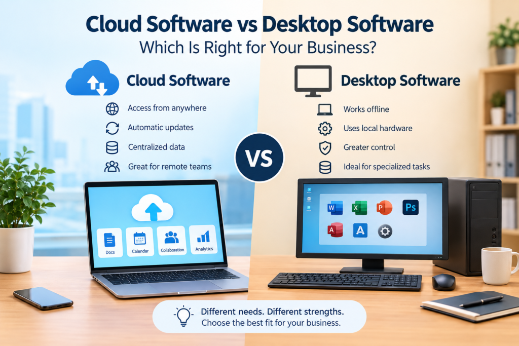 Cloud Software vs Desktop Software: Which Is Right for Your Business?