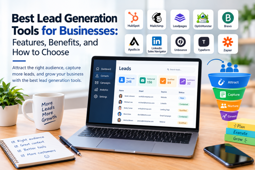Best Lead Generation Tools for Businesses: Features, Benefits, and How to Choose