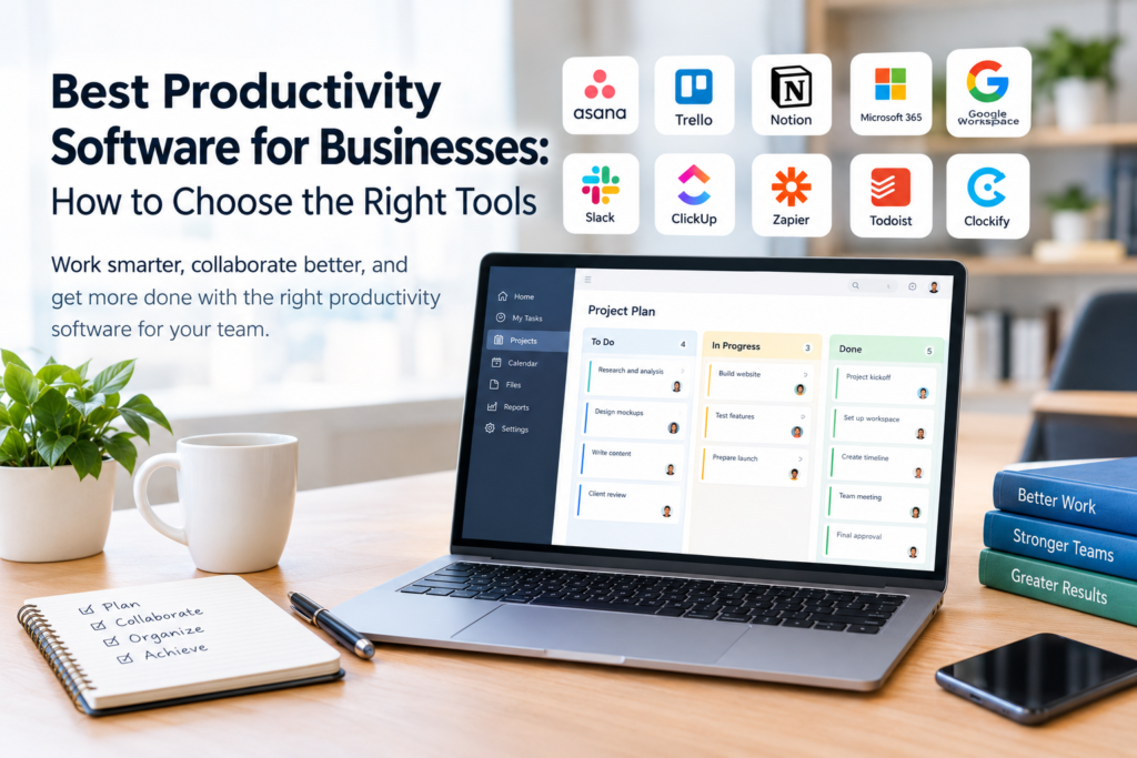 Best Productivity Software for Businesses: How to Choose the Right Tools